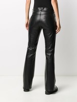 Thumbnail for your product : Simonetta Ravizza Zea bootcut leather trousers