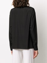 Thumbnail for your product : P.A.R.O.S.H. Pointed Collar Tie-Waist Shirt