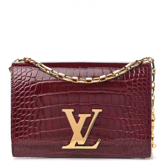 Louis Vuitton Red Calfskin Leather Chain Louise GM Bag - ShopStyle