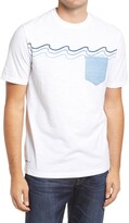 Thumbnail for your product : johnnie-O Wave Stripe Pocket Graphic Tee