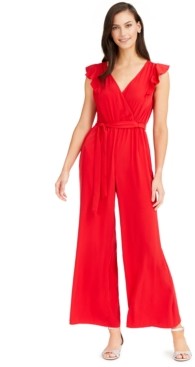 Charter Club Flutter-Sleeve Jumpsuit, Created for Macy's