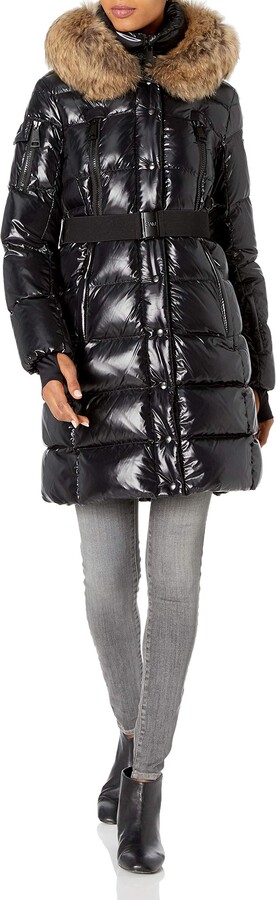 SAM. Women's Infinity Belted Long Down Puffer Coat - ShopStyle