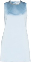 Thumbnail for your product : Area Crystal Heart Open Back Mini Dress