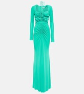 Thumbnail for your product : Rebecca Vallance Riccardo cutout ruched jersey gown