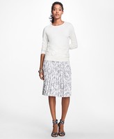Thumbnail for your product : Brooks Brothers Floral-Embroidered Supima Cotton Crewneck Sweater