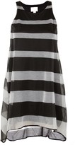 Thumbnail for your product : Band Of Outsiders Sheer Stripe Trapeze Dress