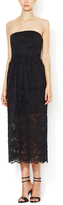 Thumbnail for your product : Tibi Lace Strapless Cotton Dress