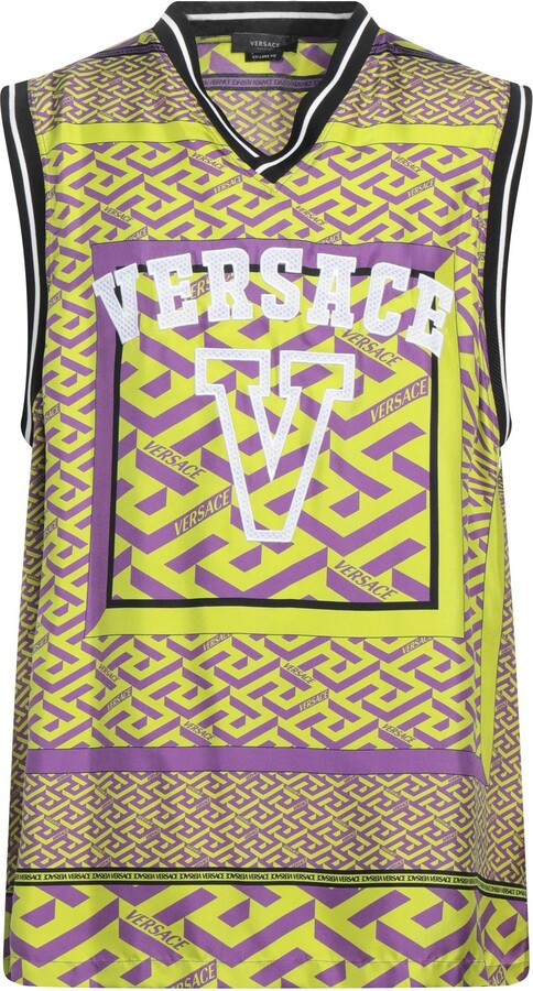 Versace Tank Top Acid Green - ShopStyle Shirts