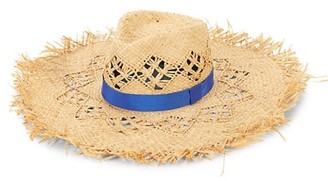 Rag & Bone Frayed Wide-Brim Raffia Hat
