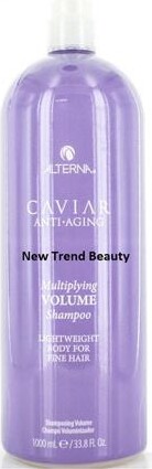 Alterna Caviar Anti-Aging Multiplying Volume Shampoo Lightweight Body For Fine Hair 33.8 Ounce