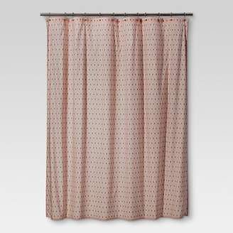 Threshold Shapes Charming Shower Curtain Pink