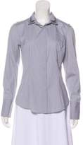 Thumbnail for your product : Brunello Cucinelli Long Sleeve Button-Up Top