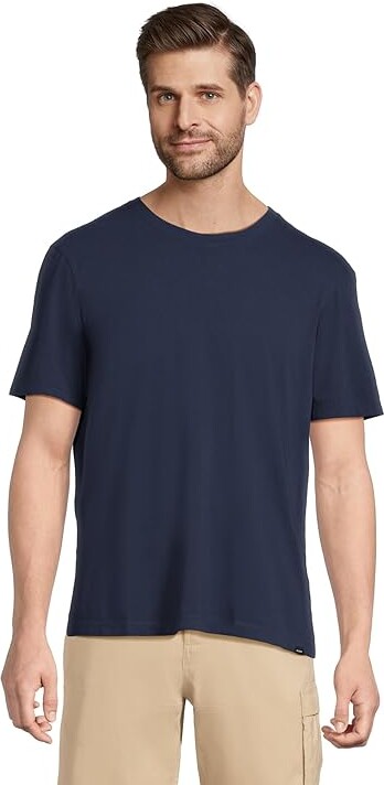 Prana Everyday Short Sleeve T-Shirts Men's T Shirt Capulet Blue : 2XL, Cotton