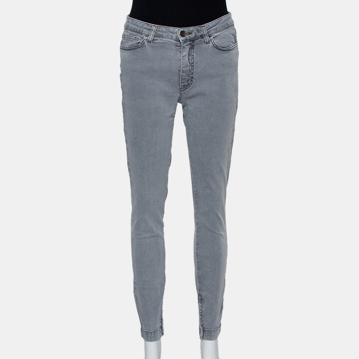 Dolce & Gabbana Navy Blue Denim Distressed Kate Jeans M
