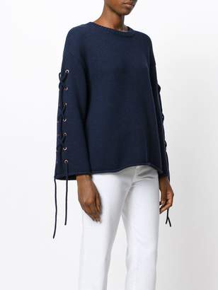 See by Chloe laced sleeve sweater