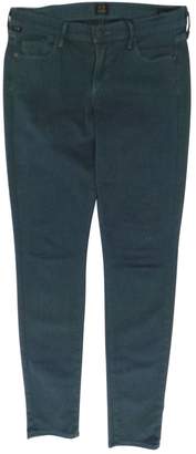 Citizens of Humanity \N Turquoise Cotton - elasthane Jeans