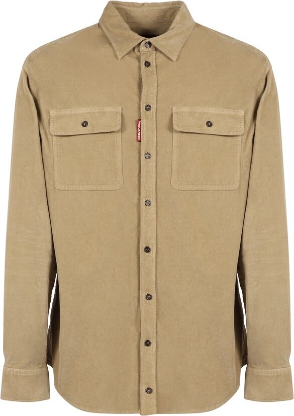 DSQUARED2 Corduroy Long-Sleeved Shirt