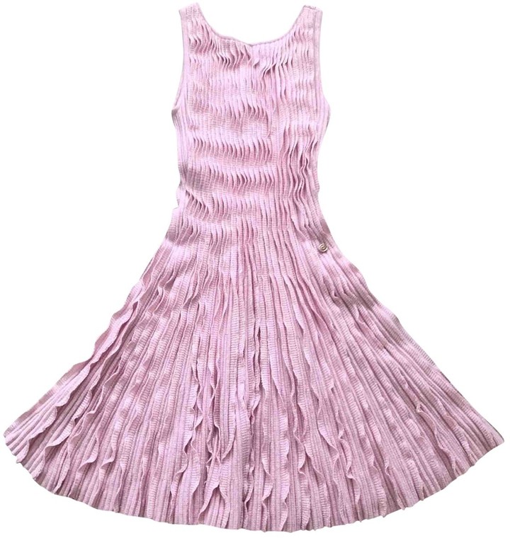 Chanel pink Cashmere Dresses
