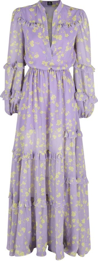 Catalina Ruffled Floral Maxi Dress