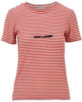Thumbnail for your product : Saint Laurent Ruled Logoed T-shirt