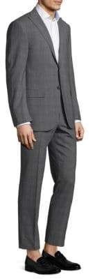 Corneliani Regular-Fit Plaid Wool Suit