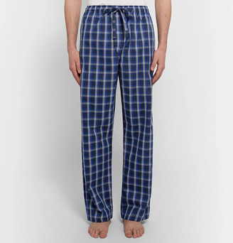 Derek Rose Barker Checked Cotton Pyjama Trousers