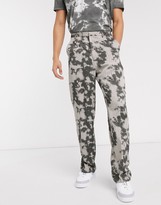 Thumbnail for your product : Jaded London bleached pinstripe loose fit pant