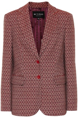 Etro Wool-blend jacquard blazer