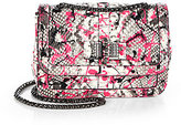 Thumbnail for your product : Christian Louboutin Sweet Charity Paint-Splattered Python Small Shoulder Bag