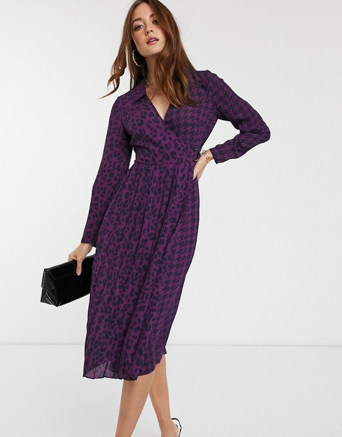 ted baker pleated midi dress