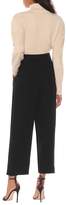 Thumbnail for your product : Chloé Cropped high-rise crepe pants