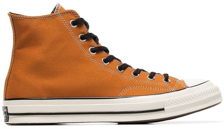 converse orange and black