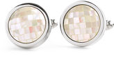 Thumbnail for your product : Johnston & Murphy Faceted Mother-of-Pearl Circle Cufflinks
