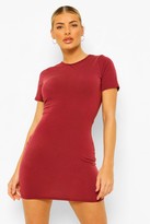 Thumbnail for your product : boohoo Recycled Basic Short Sleeve Mini Dress