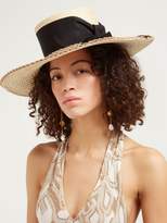Thumbnail for your product : Benoit Missolin Henrietta Wide-brim Straw Hat - Womens - Beige