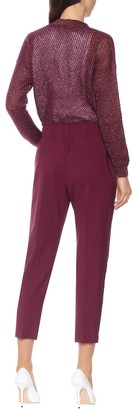 Brunello Cucinelli Stretch wool cropped pants