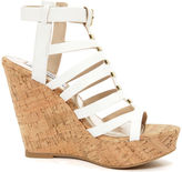 Thumbnail for your product : Steve Madden Indyanna White Platform Wedge Sandals