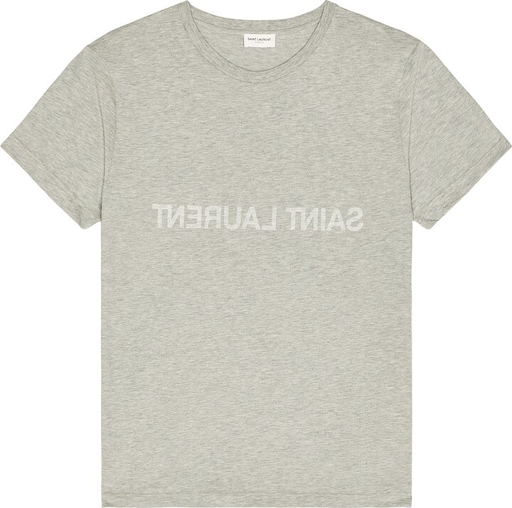 Saint Laurent Reverse T-Shirt in Grey