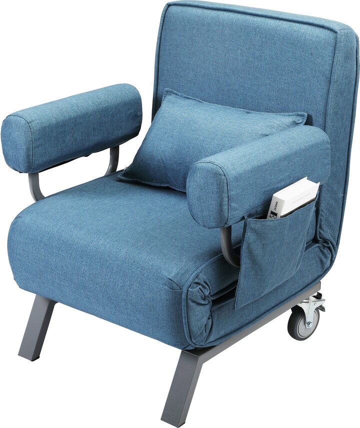 TONWIN Lounge Chair 3 in 1 Folding Chair Sofa Bed Recliner Chair with