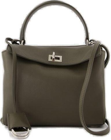 Balenciaga Twist-Lock Top Handle Bag