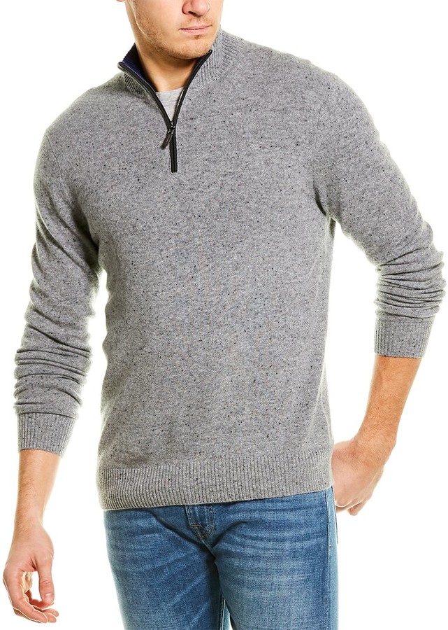qi cashmere men's sweater