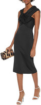 Thumbnail for your product : Victoria Beckham Twist-front Stretch-knit Dress
