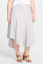 Thumbnail for your product : Nic+Zoe 'The Long Engagement' Linen Blend Maxi Skirt (Plus Size)