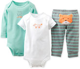 Thumbnail for your product : Carter's Baby Boys' 3-Piece Fox Bodysuits & Pants Set