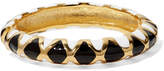 Thumbnail for your product : Kenneth Jay Lane Gold-plated And Enamel Bracelet - Black