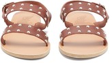 Thumbnail for your product : Ancient Greek Sandals Dinami Studded Leather Sandals - Dark Brown