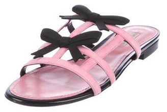 Fabrizio Viti City Bow Suede Slide Sandals w/ Tags Pink