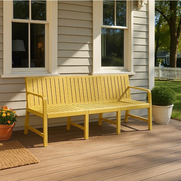 Gulches1-Piece3-SeaterIndoor/OutdoorSofa-WaterproofPPMaterialAll-WeatherPatioConversationSet10-MinEasyAssembly(260+LbsperSeat)