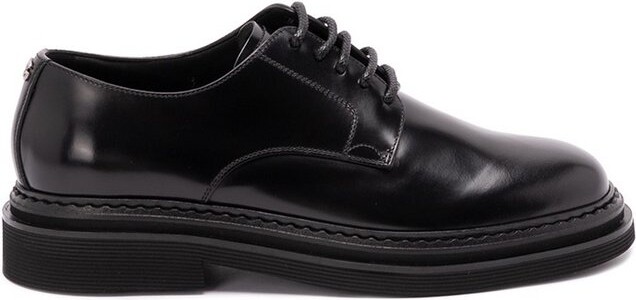Dolce & Gabbana Round Toe Lace-Up Derby Shoes
