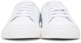 Thumbnail for your product : Anya Hindmarch SSENSE Exclusive White and Yellow Wink Tennis Sneakers